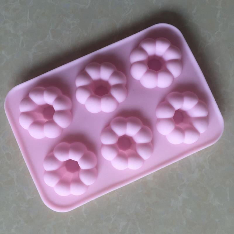 6 Cavity Non-Stick Silicone Do - Donut Mold Silicone 评论和价格